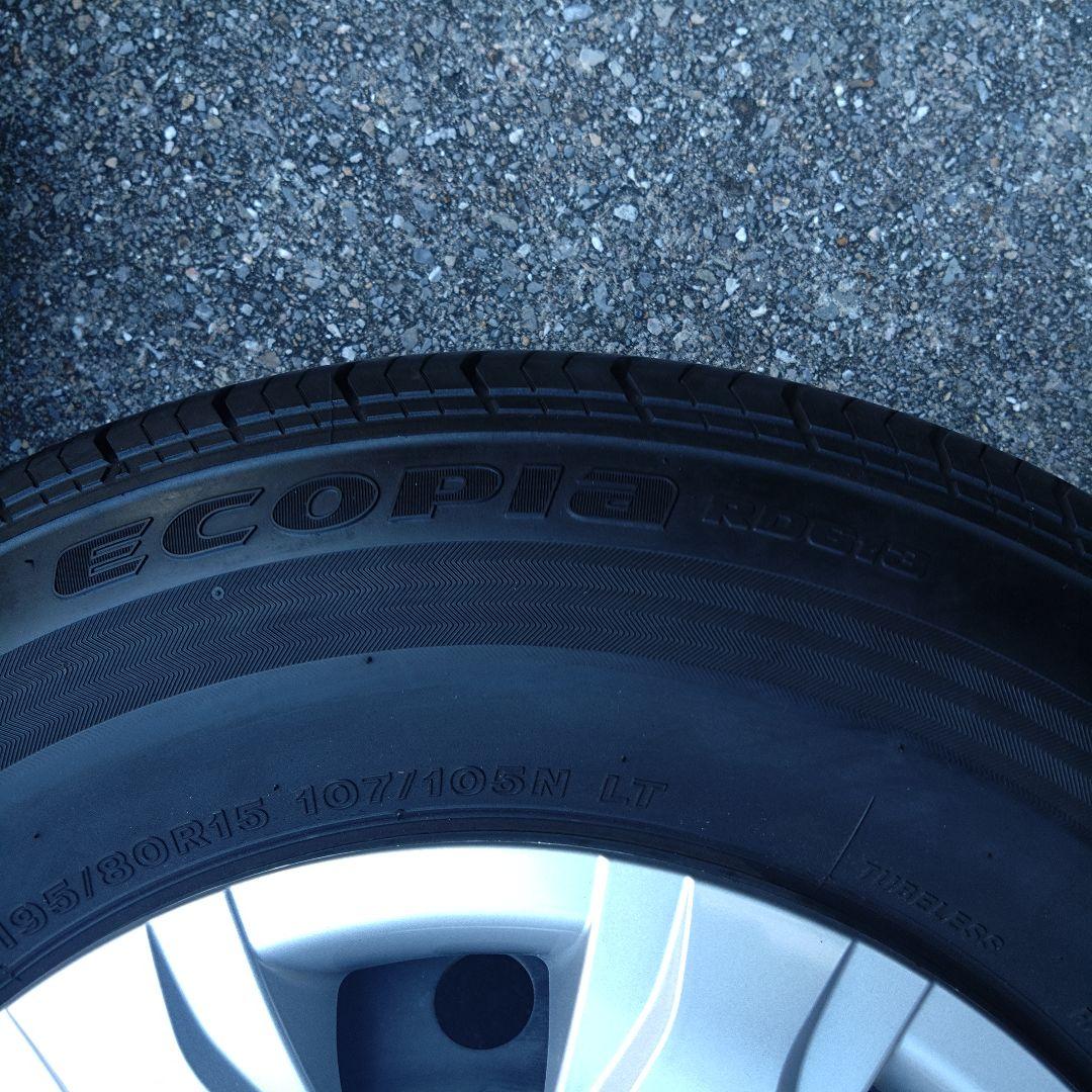 【送料込み】ハイエース 純正ホイール＋ブリヂストン エコピア ４本