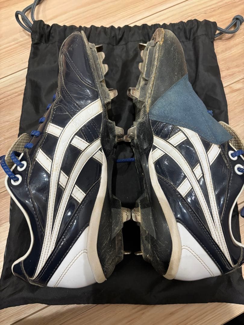 ASICS オーダースパイク投手用 ネイビー/ブラック