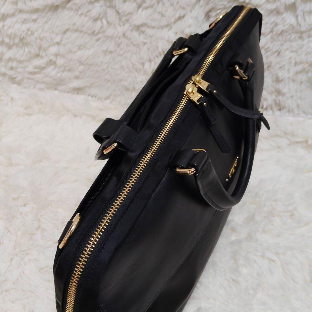 トゥミ ブリーフケース ビジネスレザー ナイロン ブラック 極美品