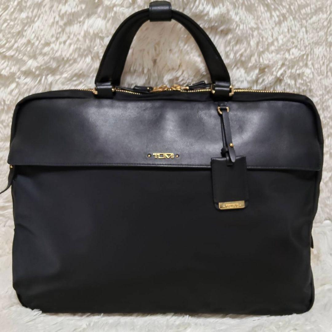 トゥミ ブリーフケース ビジネスレザー ナイロン ブラック 極美品