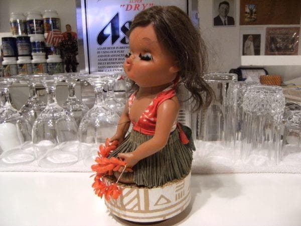 USA製品★80年代★ ハワイ オルゴール 人形 フィギュア フラダンス