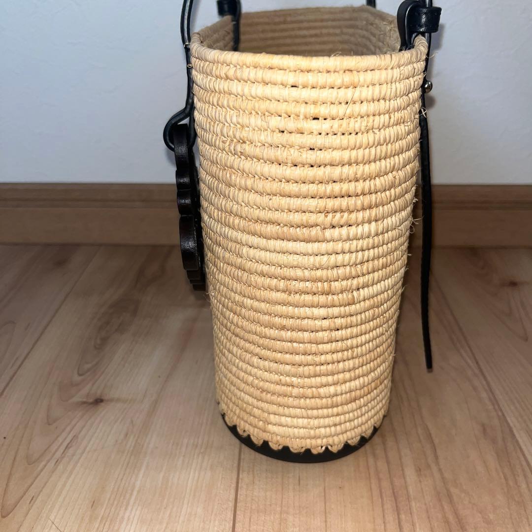 LOEWE かごバッグ ベージュ/黒