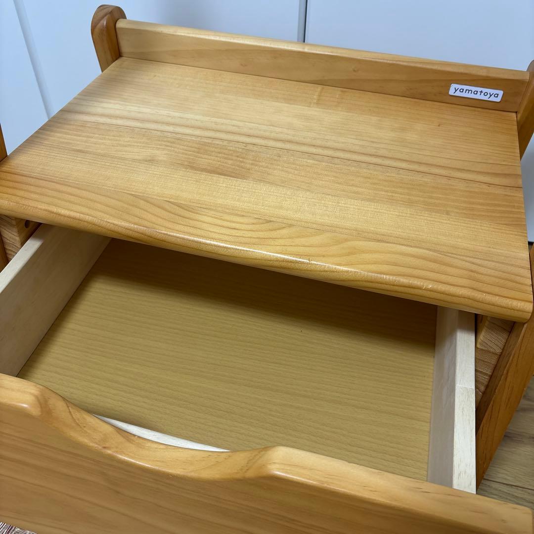 yamatoya ノスタ　木製ハンガーラック 引き出し付き