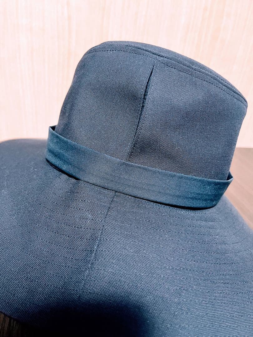 【ほぼ未使用】サンバリア100 ナチュラルテープハット　ブラック