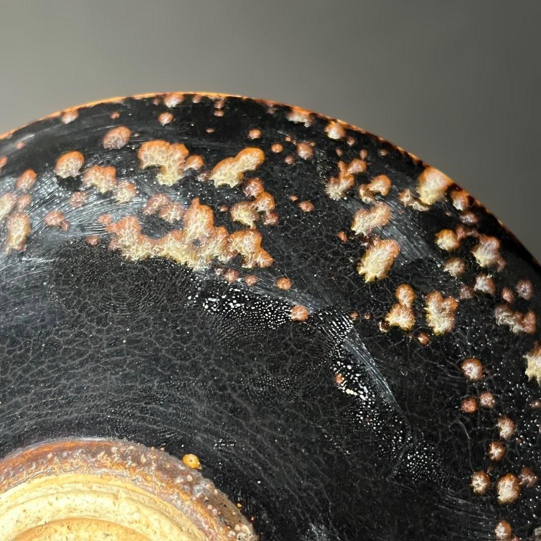 唐物 吉州窯 金満玉堂紋碗 中国美術 古玩 SH14