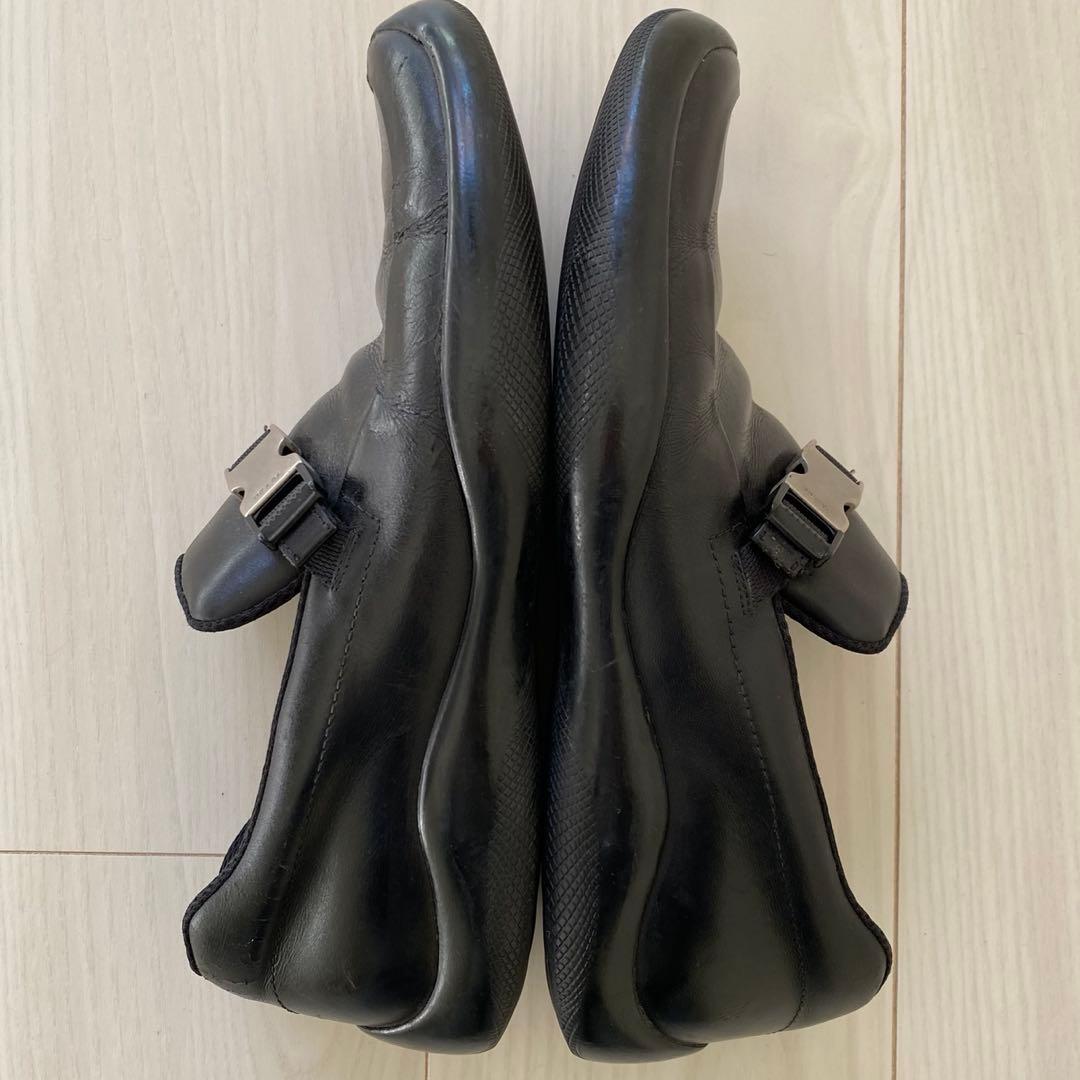 靴 1990s archive prada sports leather shoes