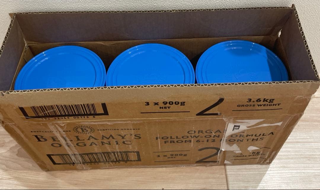 Bellamy'sベラミーズオーガニック 粉ミルク ステップ2 900g ×3缶