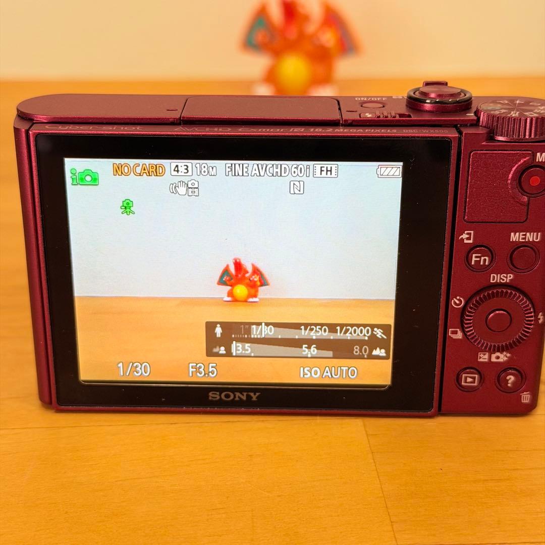 SONY DSC-WX500 サイバーショット　ソニー　レッド　デジカメ