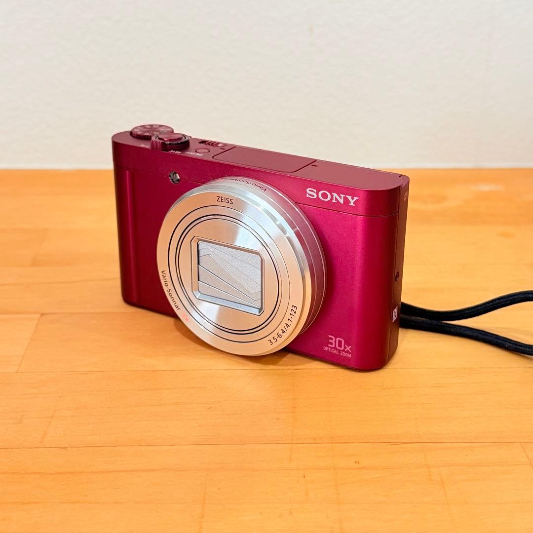 SONY DSC-WX500 サイバーショット　ソニー　レッド　デジカメ