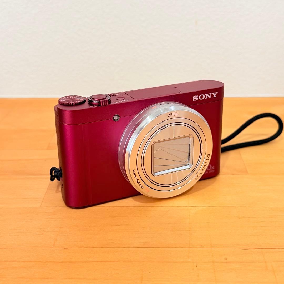 SONY DSC-WX500 サイバーショット　ソニー　レッド　デジカメ