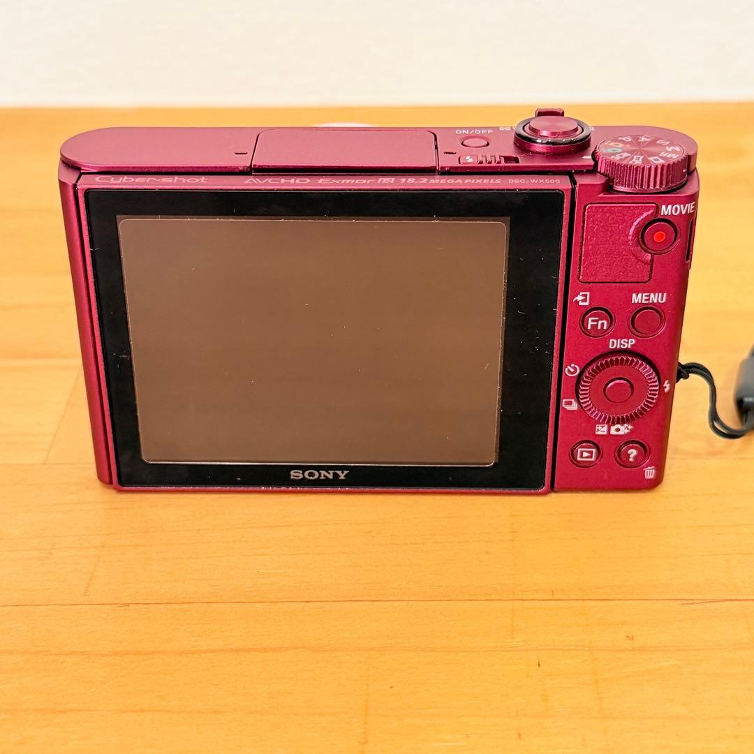 SONY DSC-WX500 サイバーショット　ソニー　レッド　デジカメ