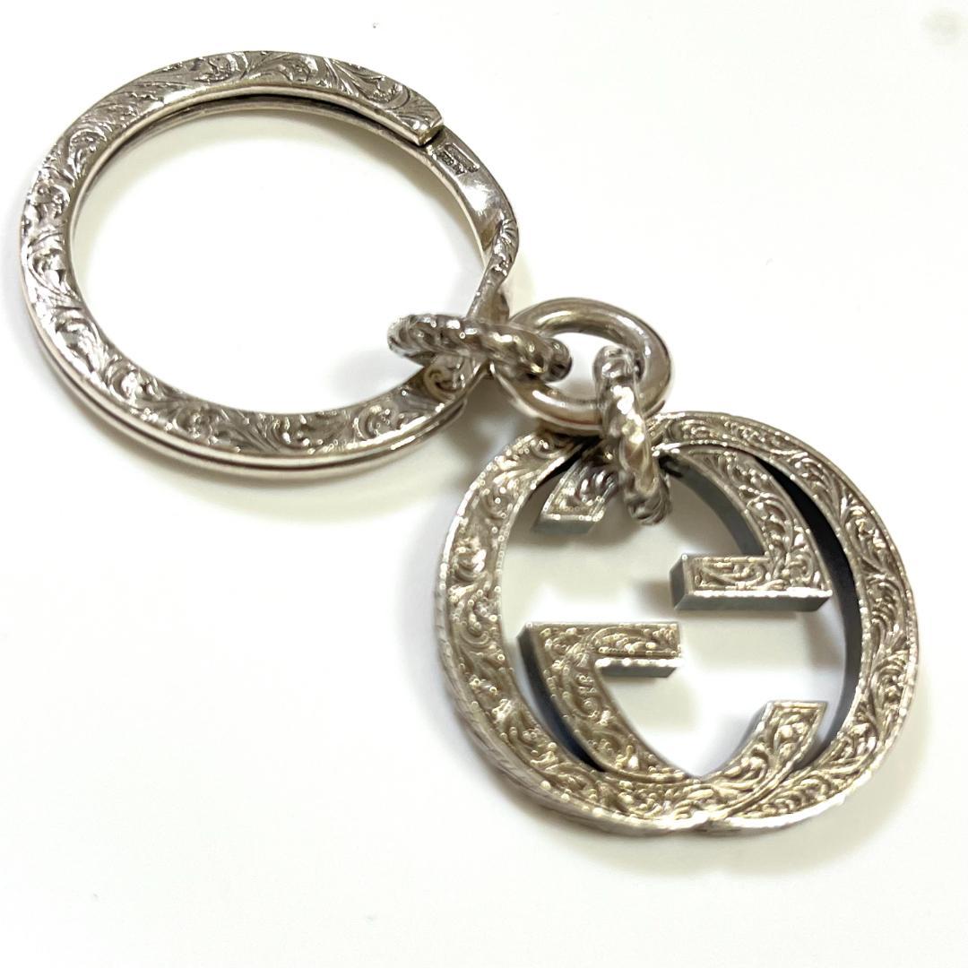 GUCCI グッチ インターロッキングG アラベスク 925 キーリング