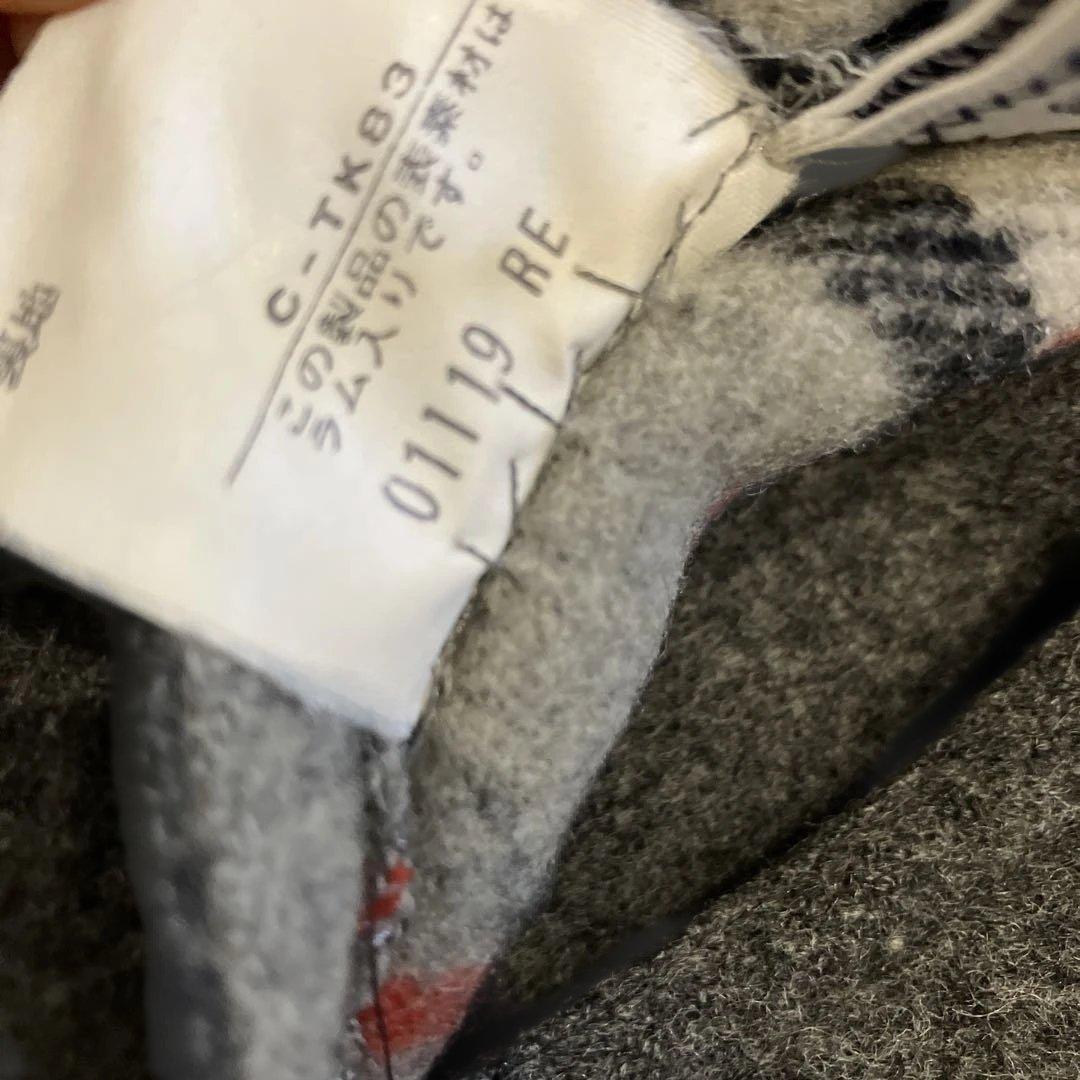 BURBERRYS バーバリーズ　リバーシブルコート チェック　グレー　ベルト付