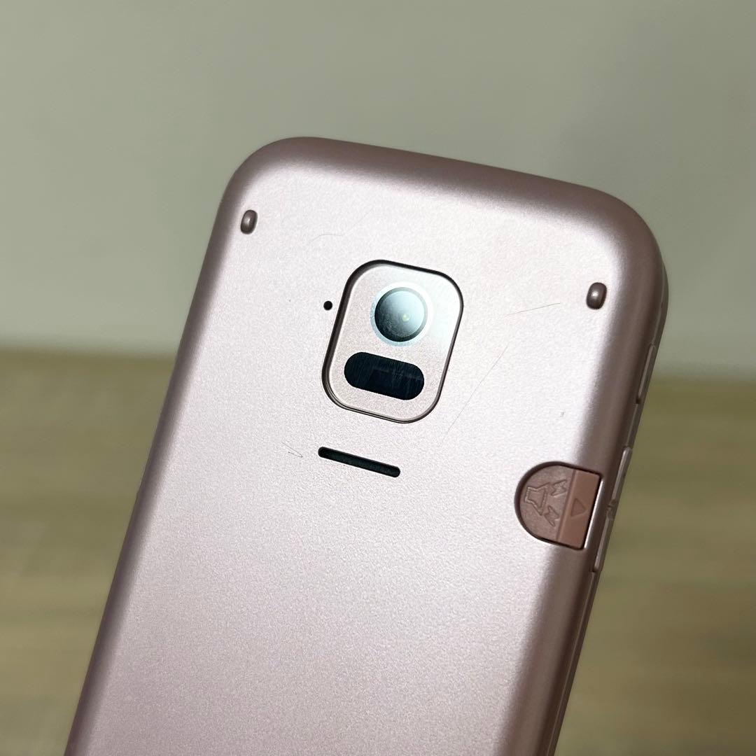 ★良品★ docomo らくらくホン ピンク ガラケー F-01M 純正充電器付