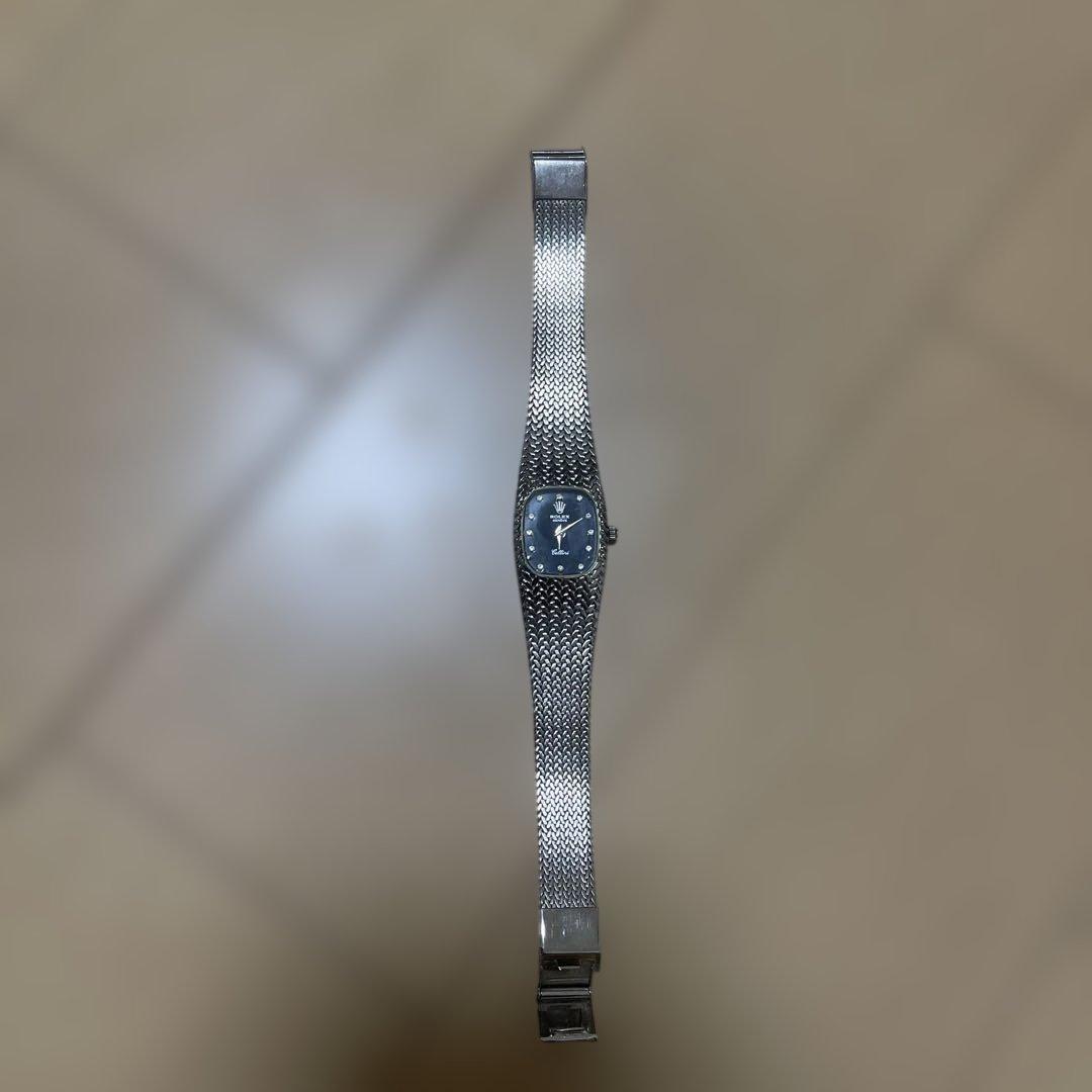 ROLEX Celini 黒文字盤 メッシュバンド