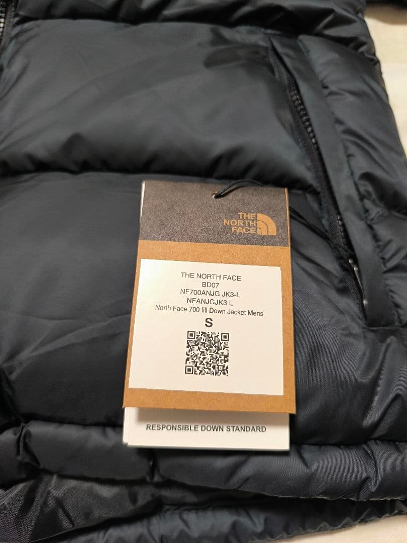 THE NORTH FAC E Blackダウンジャケット S
