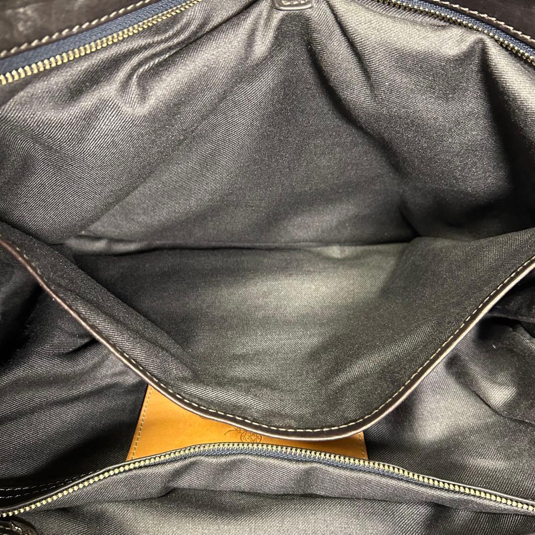 【希少】ACUNEO アクネオ ビジネスバッグ 2層式 2wayオールレザー 黒