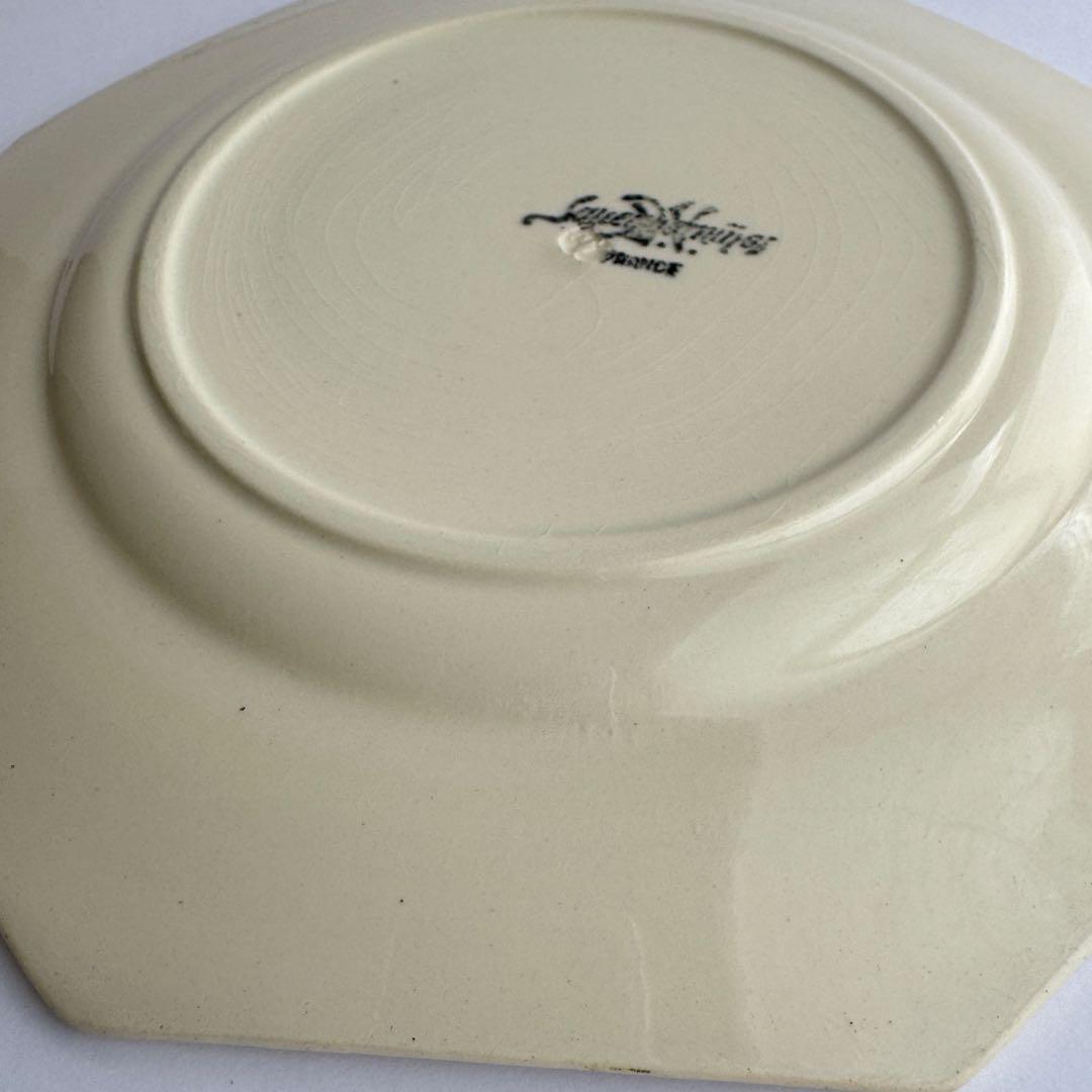 フランスアンティーク　サルグミンヌ　オクトゴナル　デザートプレート