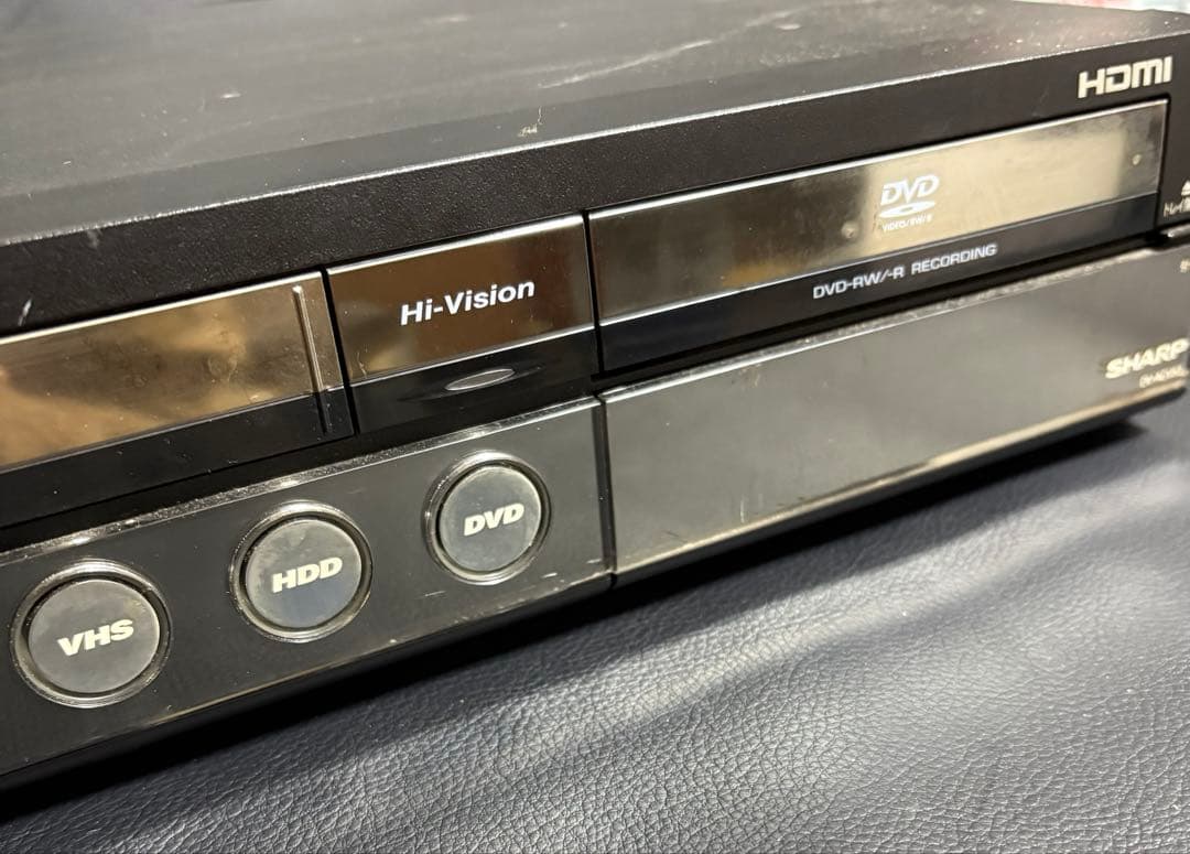 【現状品】シャープ　HDD・DVD・ビデオ一体型レコーダー　DV-ACV52