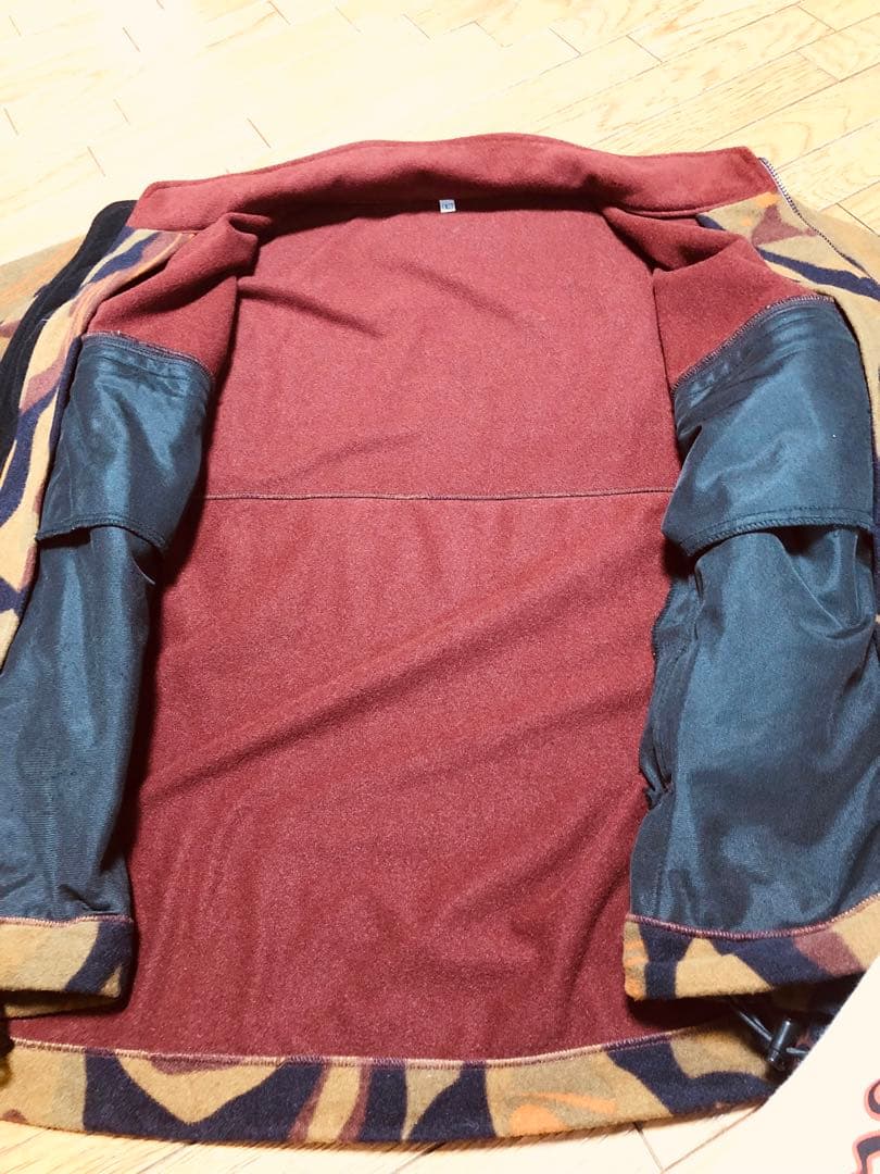 希少美品★アングラーズハウス★ゴアウィンドストッパーフリース上下★カモブラウン