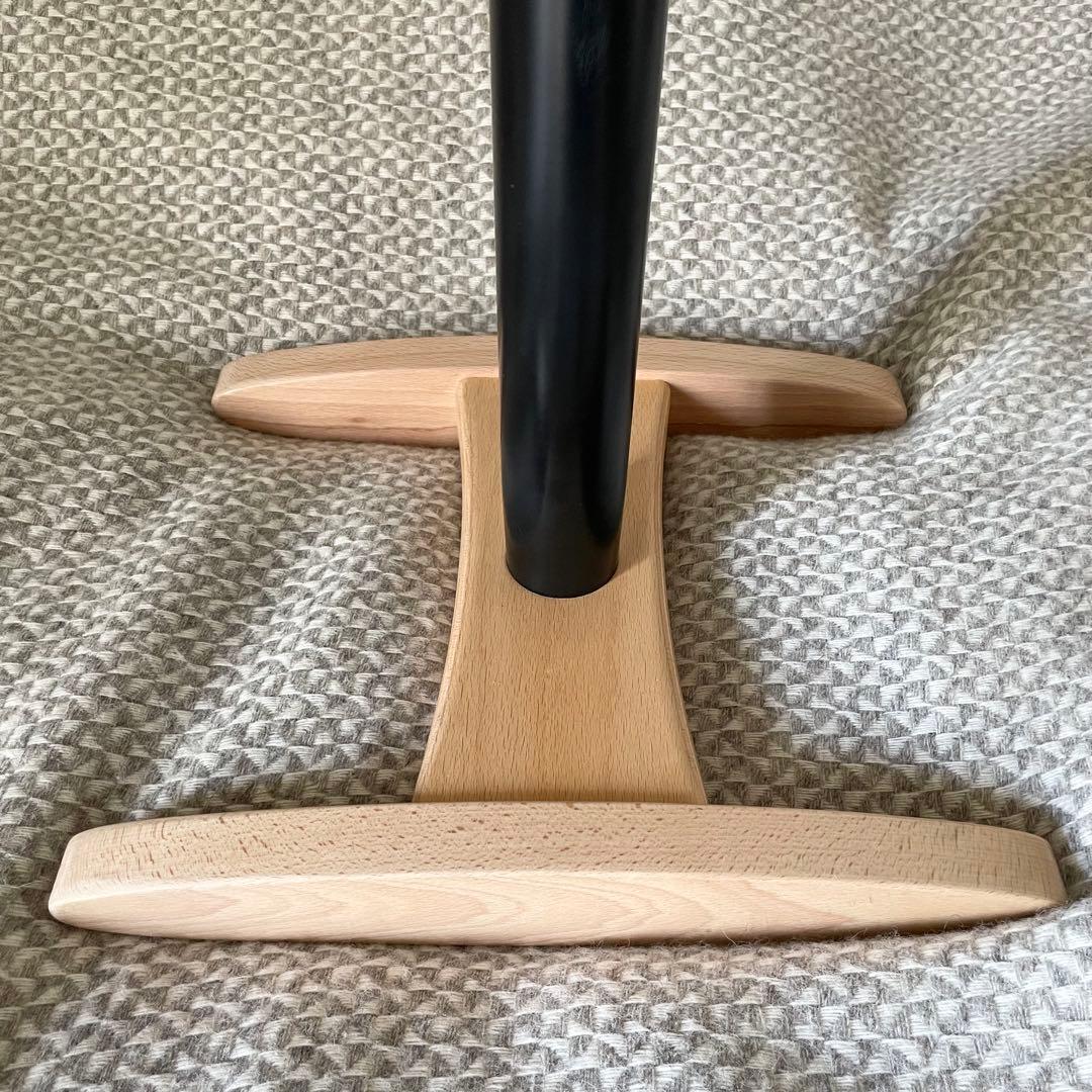 北欧　バランスシナジー ラウンド　織柄グレー 腰痛対策