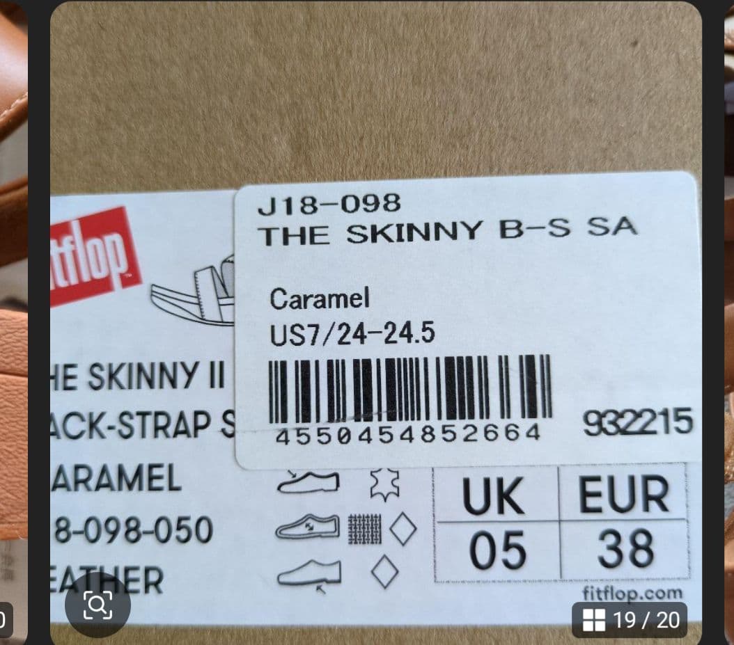 ちゅらん　フィットフロップ3点（試着のみ＋中古）　バックストラップ　us7