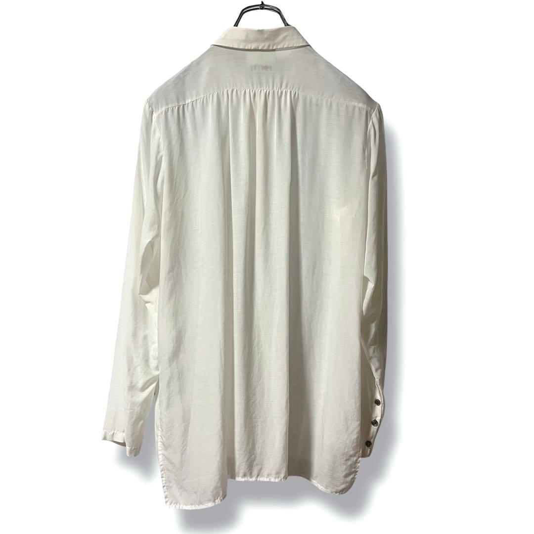 なーちゃん様❤️人気商品❤️conte コンテ キュプラシルクシャツ ホワイト