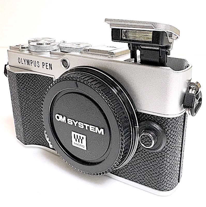 も*く様 新品同様オリンパスPEN E-P7ダブルズームキット＋注目希少L型グリ