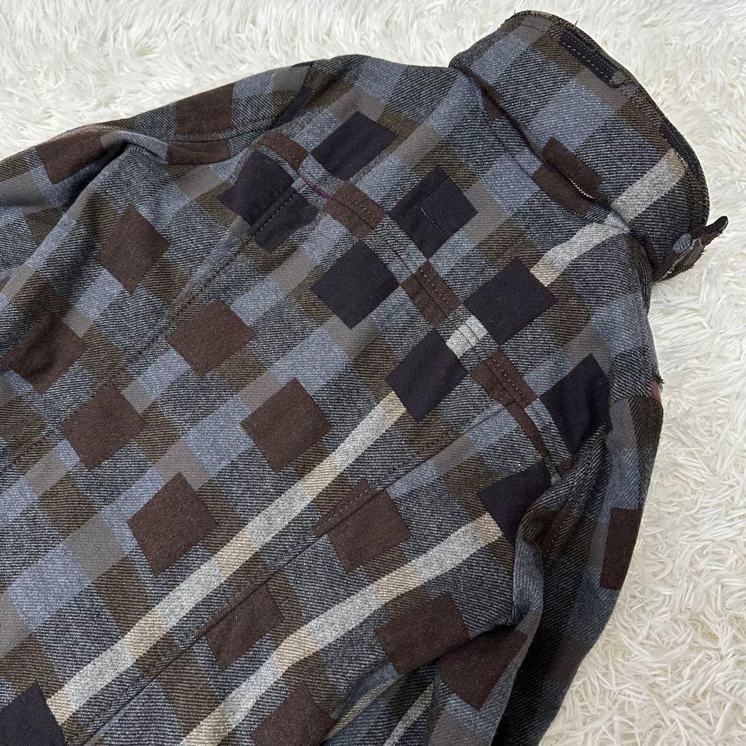 希少　マリテフランソワジルボー　スタッズ　パッチワーク　ロングコート　Lサイズ