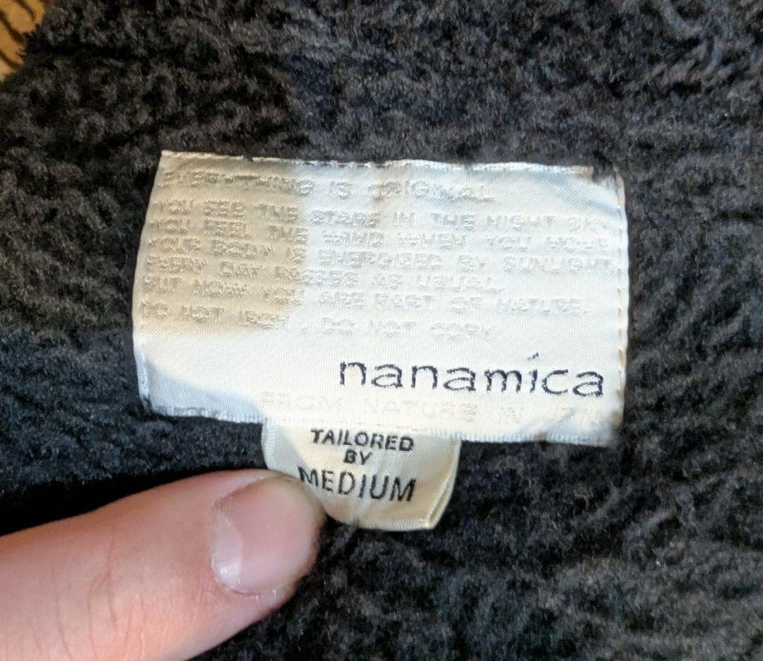nanamica　パッチワークデザイン ウールカーディガン 定価40000円