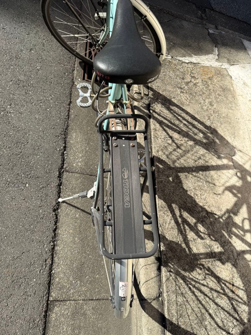 surlyクロスバイク ミントグリーン フロントバスケット付き