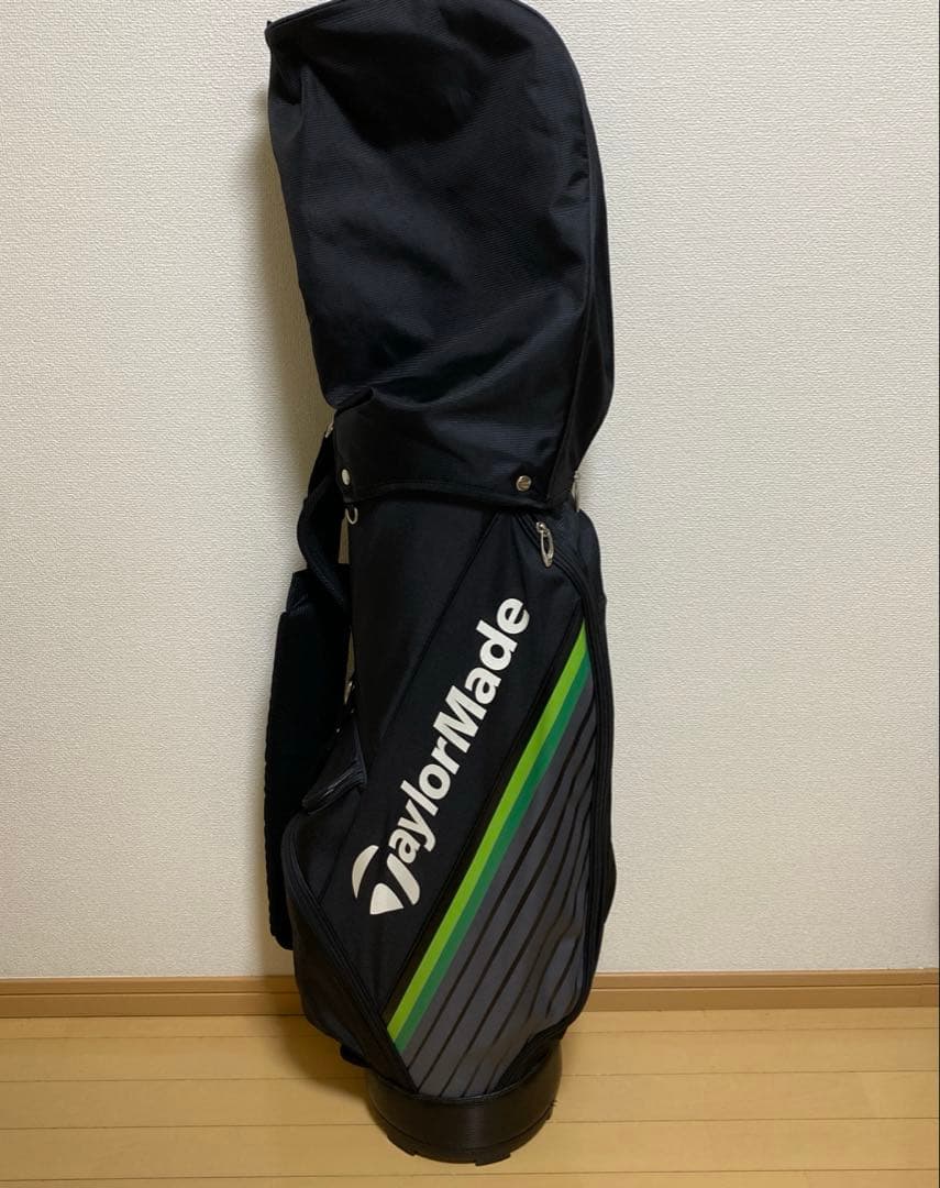 ぱ*だ様 TaylorMade キャディバッグ ブラック/グリーンストライプ R