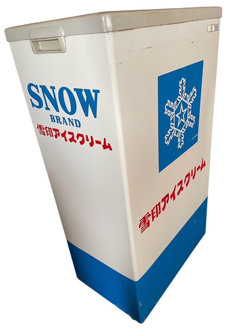 業務用　雪印アイスクリーム 冷凍庫　SCR_42G 小型冷凍ストッカー　レトロ