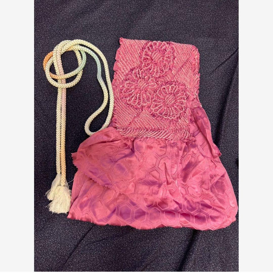 新品 美品　専門店　袷　正絹　友禅　型染め　小紋　フルセット　裄69