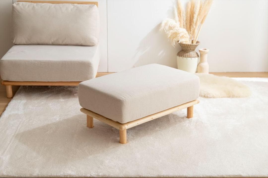 【送料無料】【単品】Ricordo オットマン フットレスト 足掛け 天然木