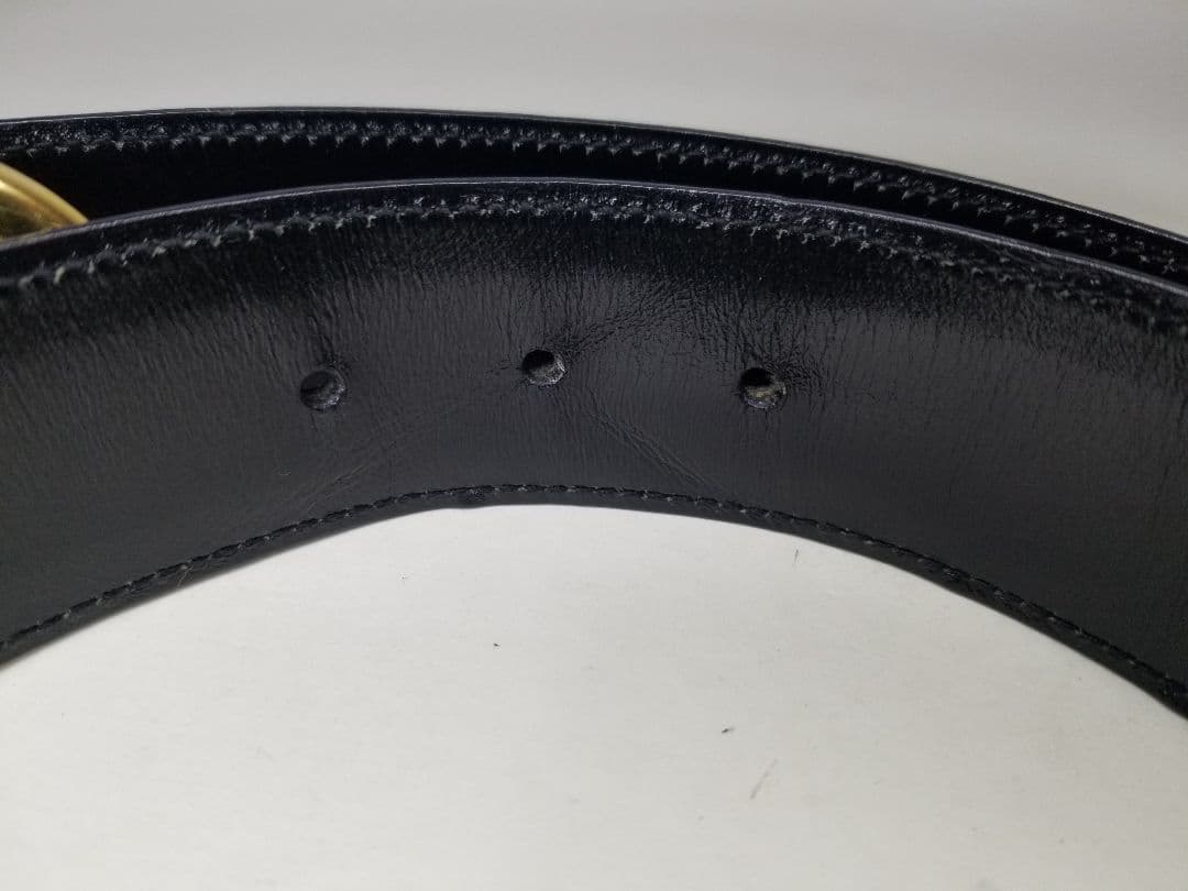 グッチ　GUCCI ベルト　黒　ブラック　GGバックル