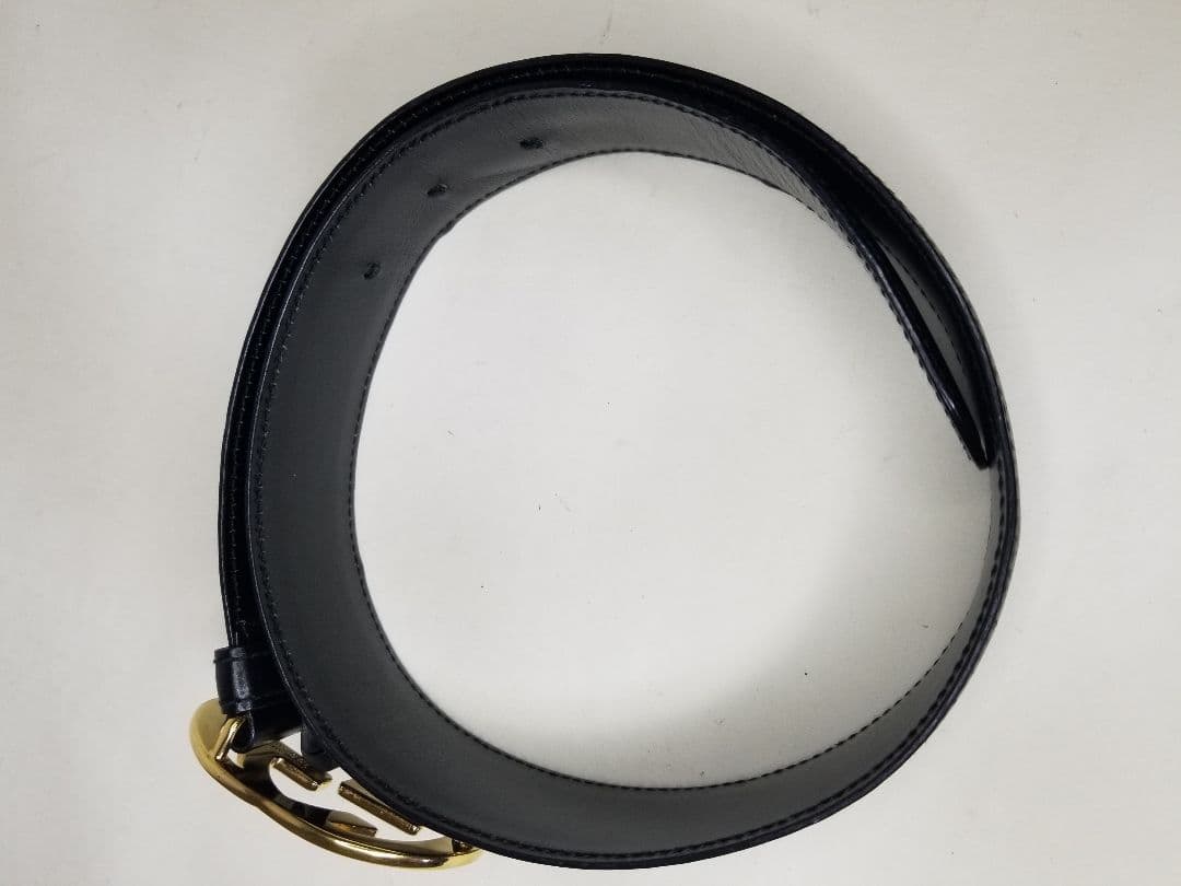 グッチ　GUCCI ベルト　黒　ブラック　GGバックル