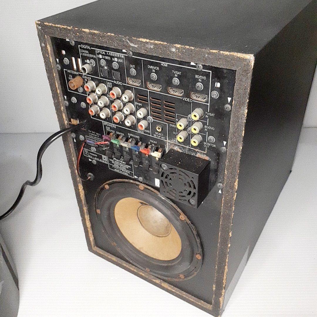 サラウンドアンプ内蔵サブウーファー　Pioneer SX-SWR1 リモコン付属