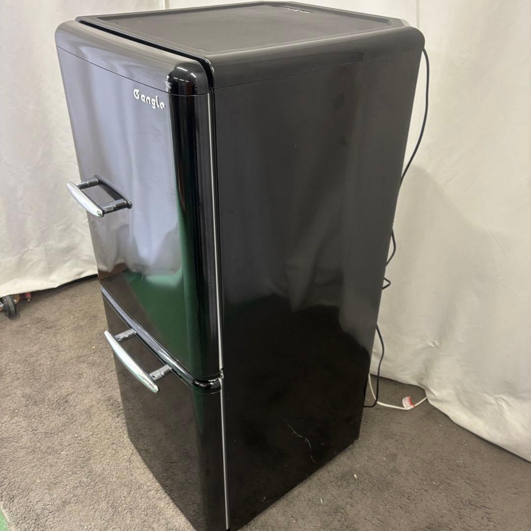 977　冷蔵庫　レトロ　黒　一人暮らし　安い　綺麗　中古　設置無料