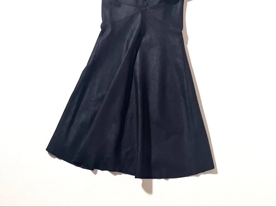 【美品】リックオウエンス　ラムレザー ワンピース　羊革　ブラック　黒　アーカイブ