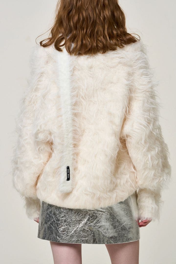 THE TOE シャギーカーディガン 2度着用/美品