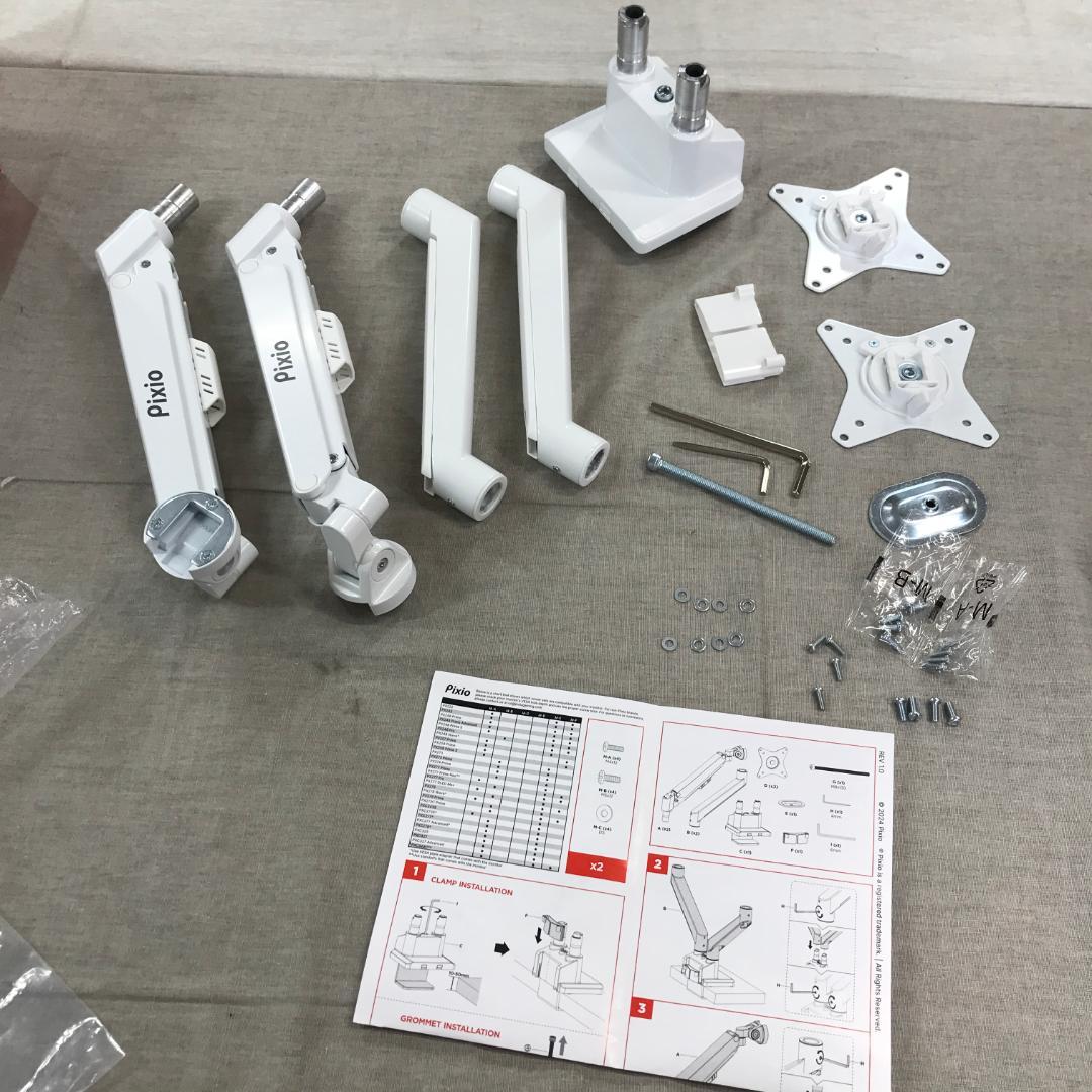 Pixio PSW1DWH Wave White モニターアーム