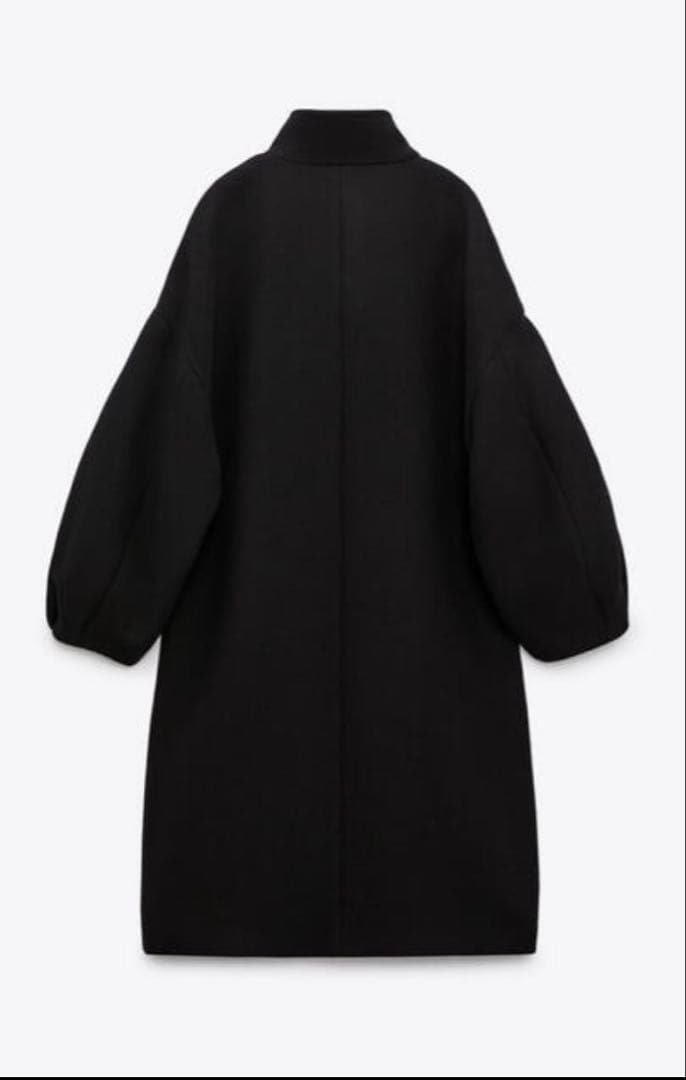 完売品　ZARA ウールブレンドハイネックコートロングコート　ウール　Sサイズ