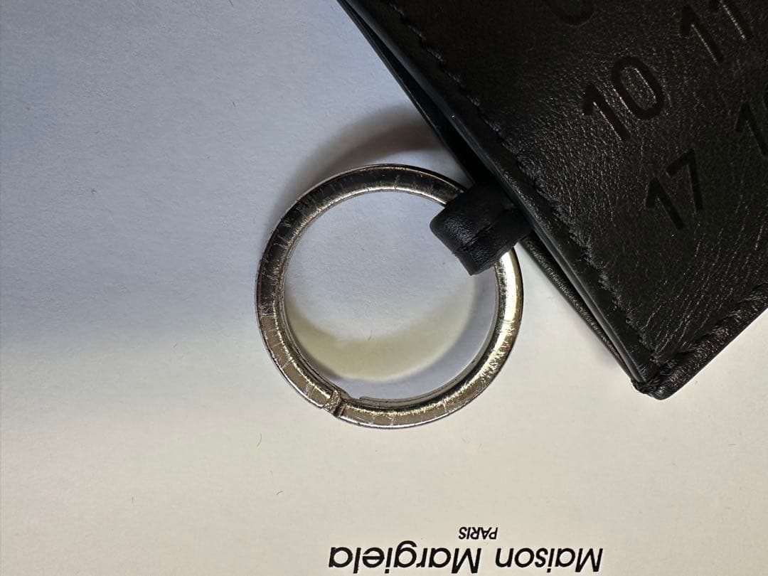 m*e様 MM６メゾンマルジェラ　ネックストラップ　レザーキーリング　クロシェッ