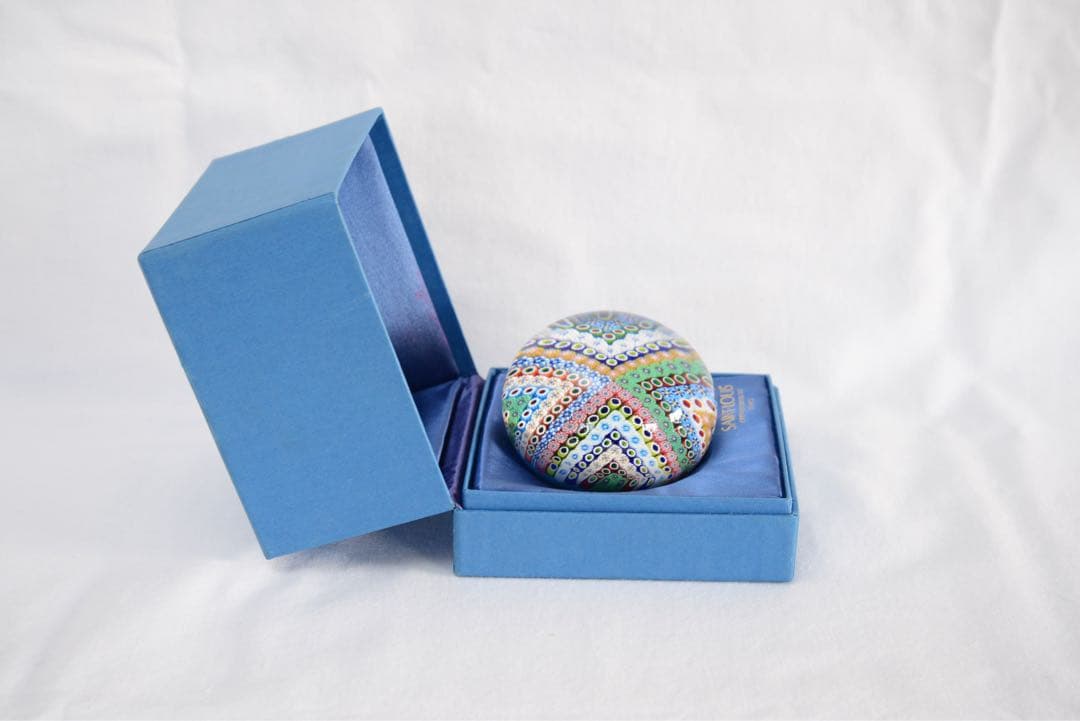 SAINT LOUIS ガラスペーパーウェイト多色