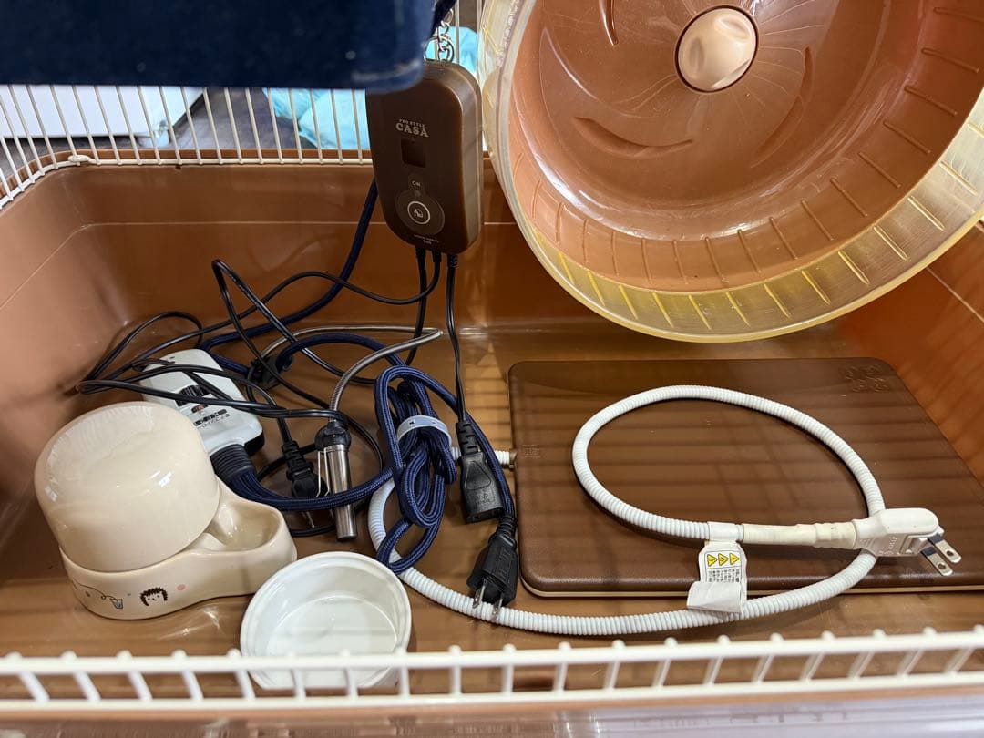 むーさま専用　ハリネズミ飼育セット（マルチゲージ・ホイール・サーモほか7点）
