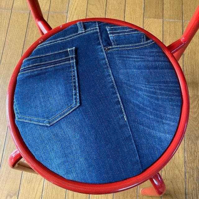 ヴィンテージ*CHITOSE チトセ*パイプ チェア1脚*デニムシート カスタム