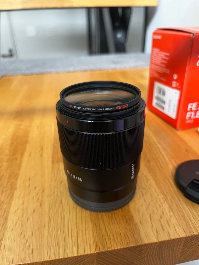 SONY FE 35mm F1.8 SEL35F18F プロテクター付き