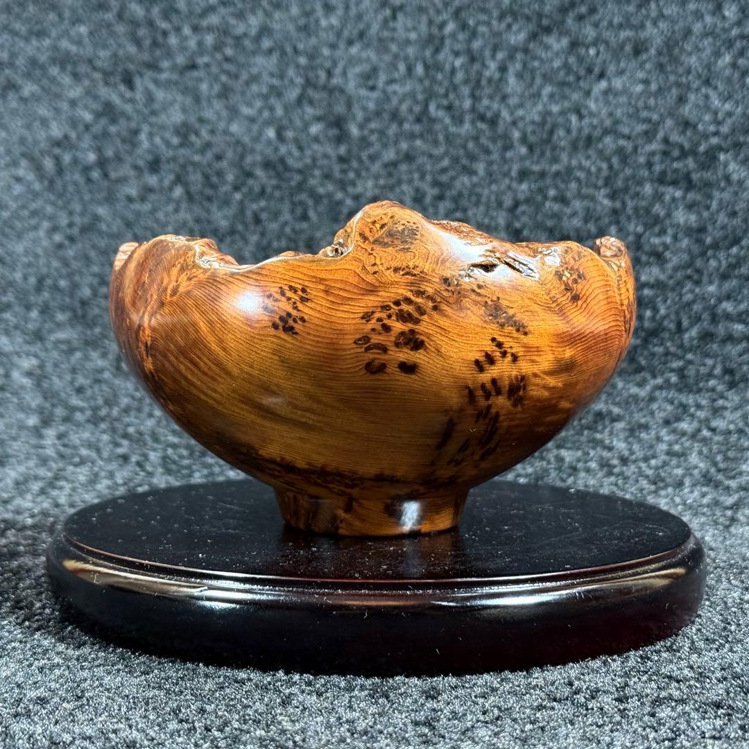 川下幸徳　世界遺産　屋久杉　泡瘤　器　小鉢　お椀　盛鉢　天然木　無垢　在銘