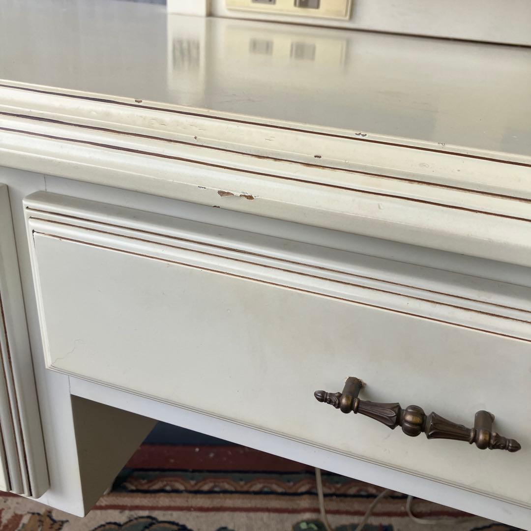 フランスベッド ロココ クラシカル 木製ドレッサー 化粧台 古家具 ビンテージ